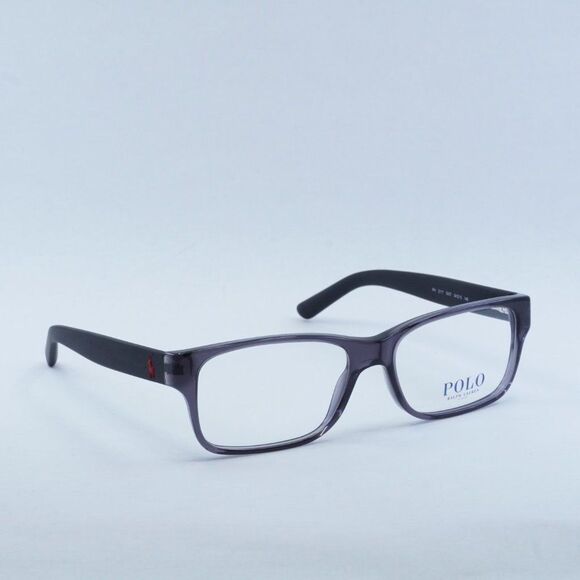 NEW POLO RALPH LAUREN PH2117 5407 SHINY TRANSPARENT GREY EYEGLASSES - Picture 6 of 8